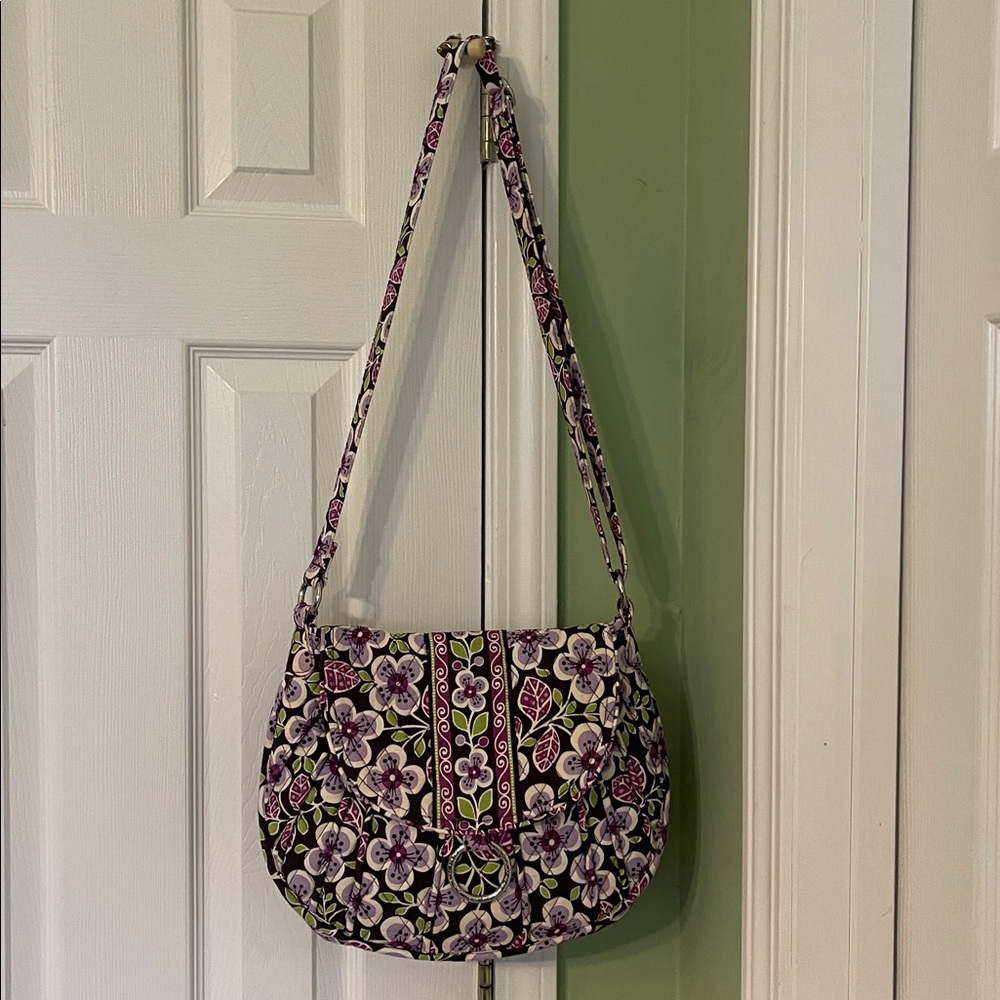 Vera Bradley Plum Petals Shoulder Bag